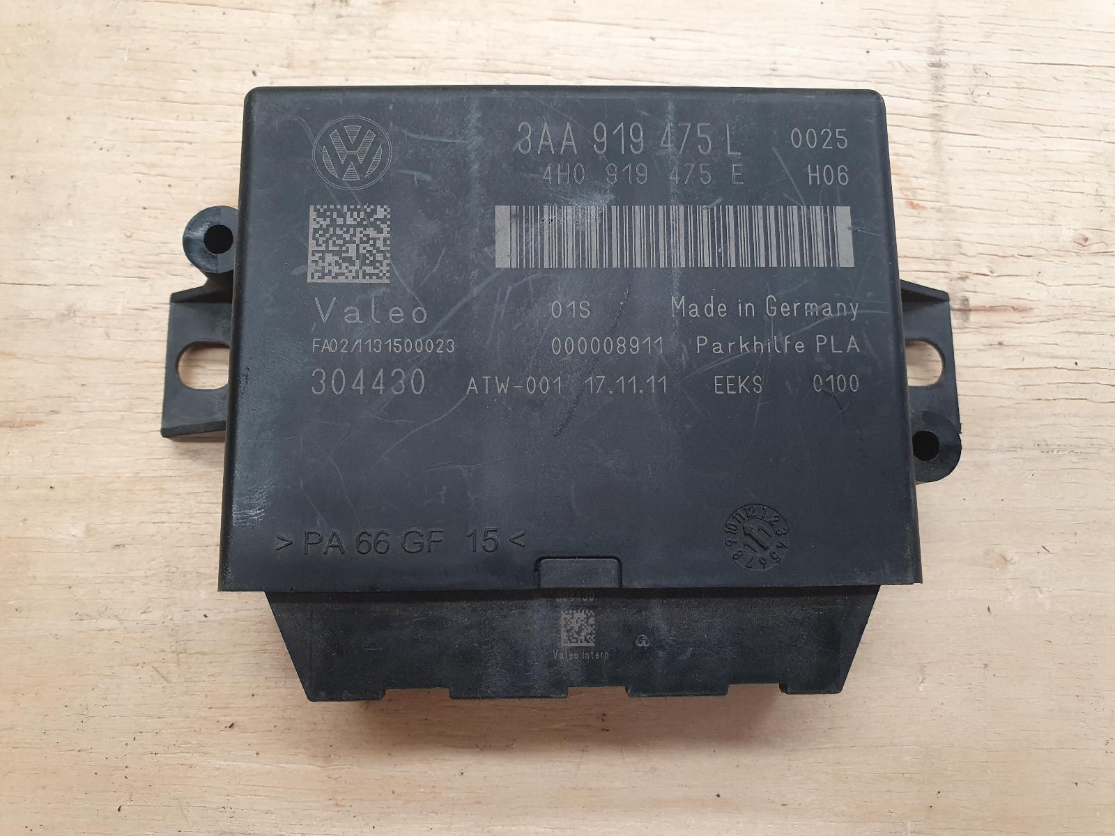 VW PASSAT ECU PARK ASSIST MODULE, 3C/MK6 B6, 02/10- 10 3AA919475L ...