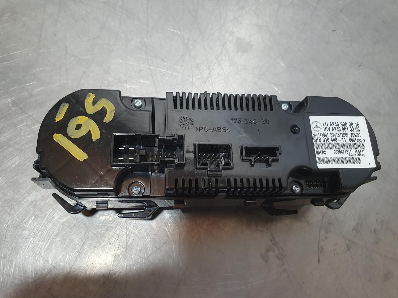 View Auto part Heater/Ac Controls Mercedes Cla Class 2017