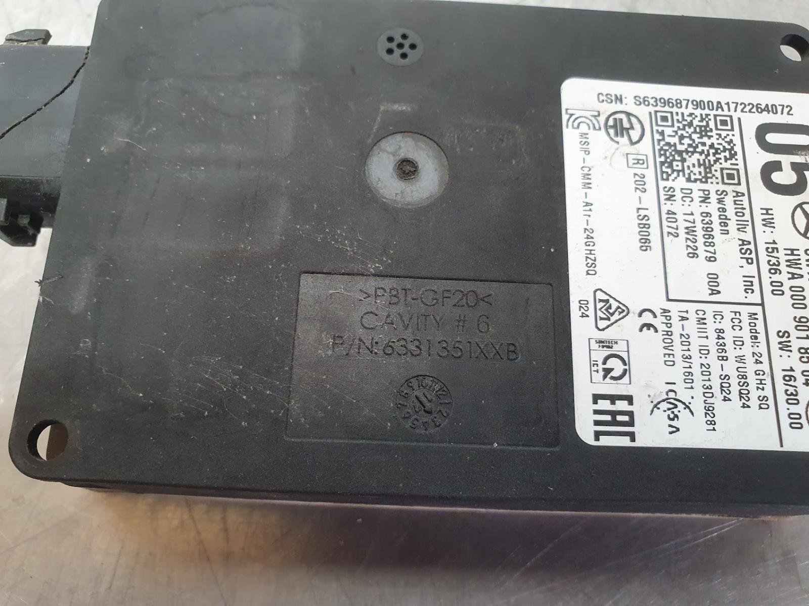 View Auto part Misc Switch/Relay Mercedes Cla Class 2017