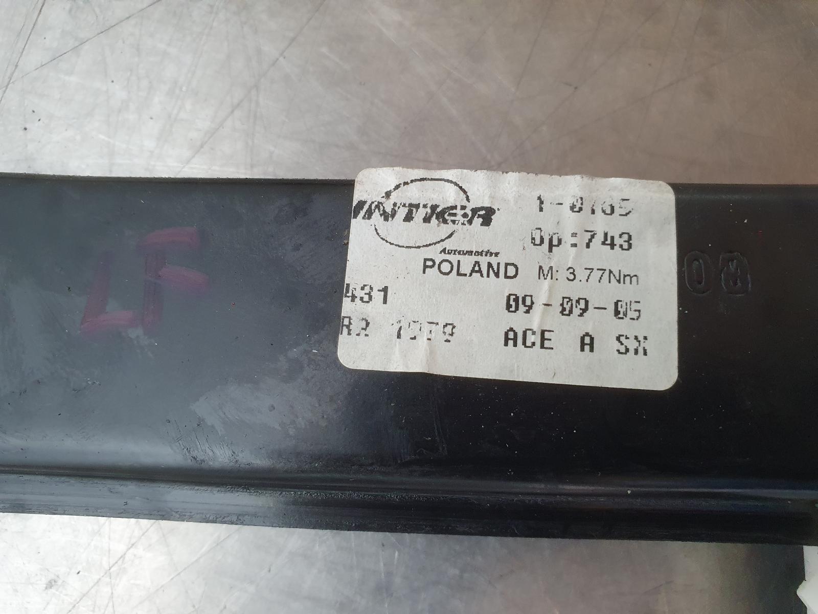 2010 Alfa Romeo 159 Left Front Window Reg/Motor View Auto part Left Front Window Reg/Motor Alfa Romeo 159 2010